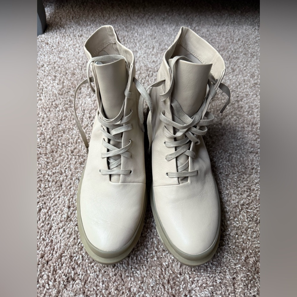 rag & bone Off-White Leather Boots